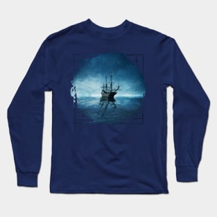 ghost ship reflection Long Sleeve T-Shirt